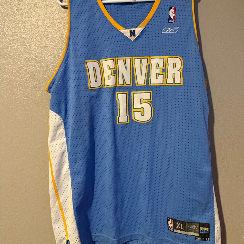 Carmelo Anthony Powder Blue Reebok Team Apparel Denver Nuggets
